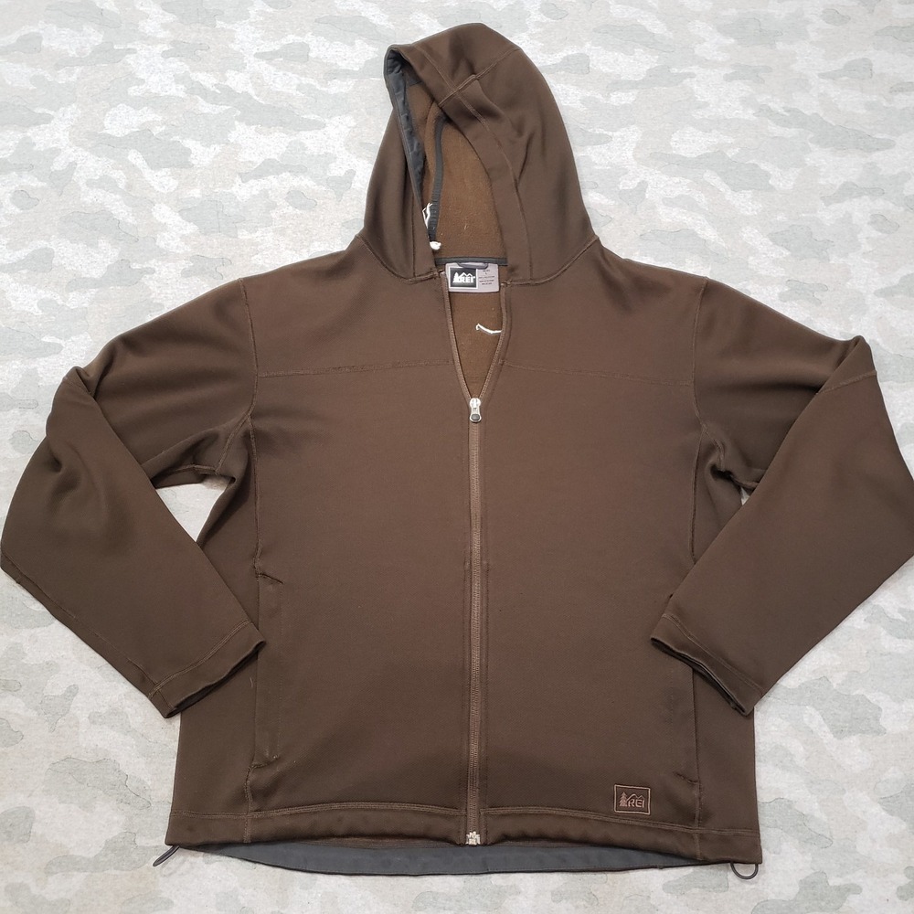 REI Chocolate Brown Full-Zip Hoodie